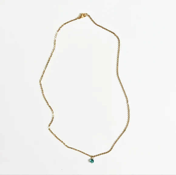 Emerald May Birthstone Gold-plated Choker Necklace - Picture 6 of 8